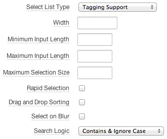 tagging support settings
